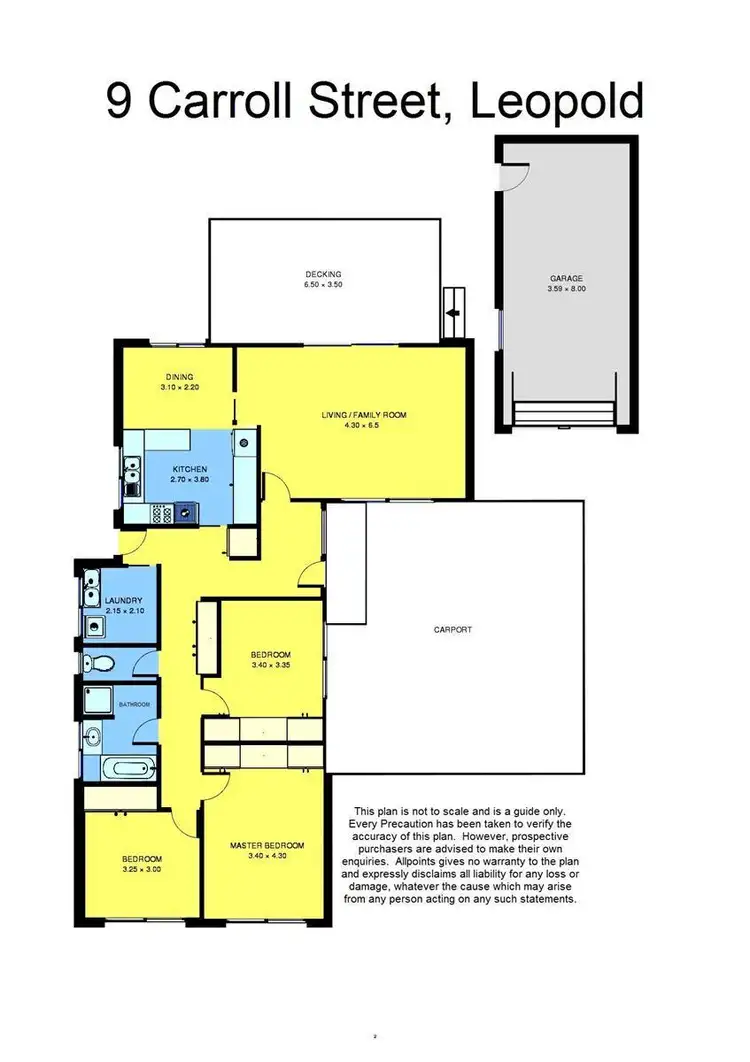Floorplan of Homely house listing, 9 Carroll Street, Leopold VIC 3224