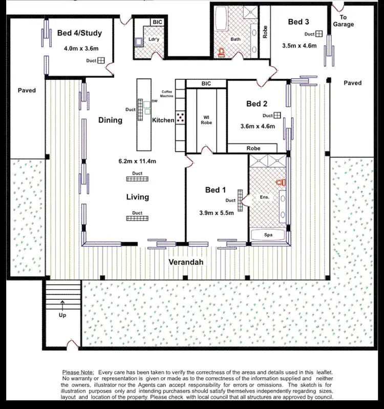 Floorplan of Homely apartment listing, 1/195 Esplande, Seacliff SA 5049