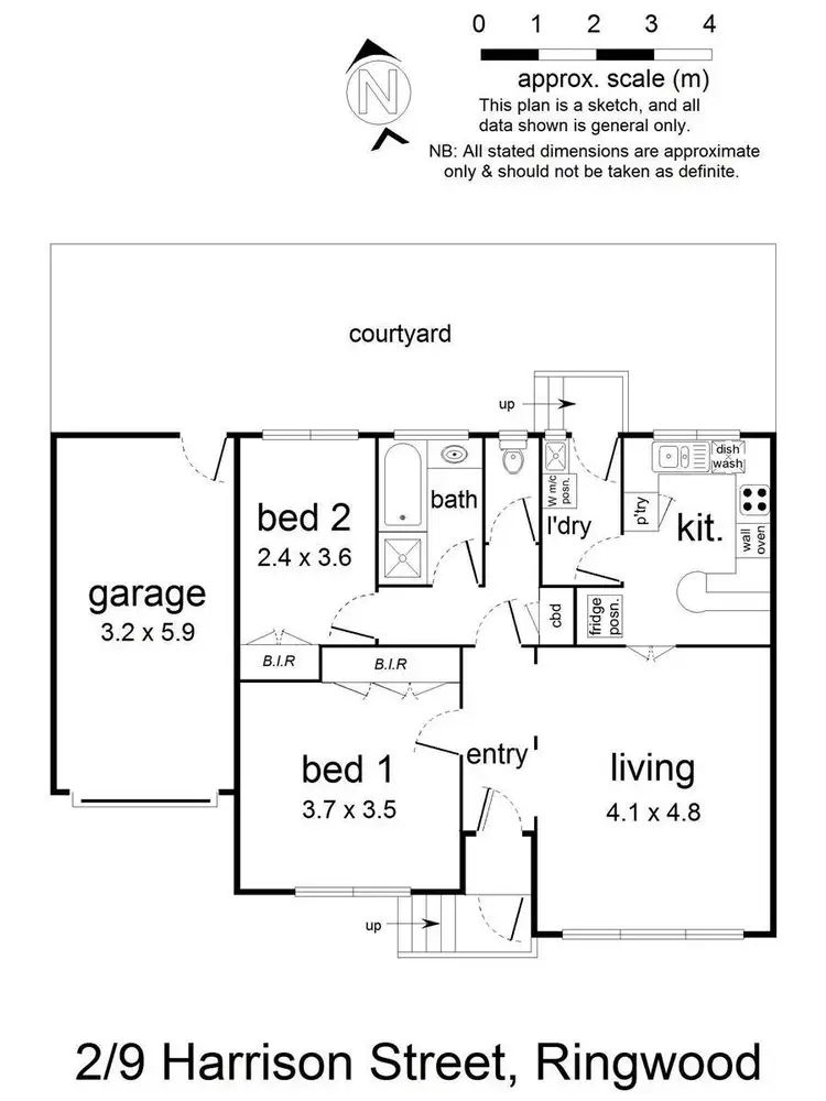 Floorplan of Homely unit listing, 2/9 Harrison Street, Ringwood VIC 3134