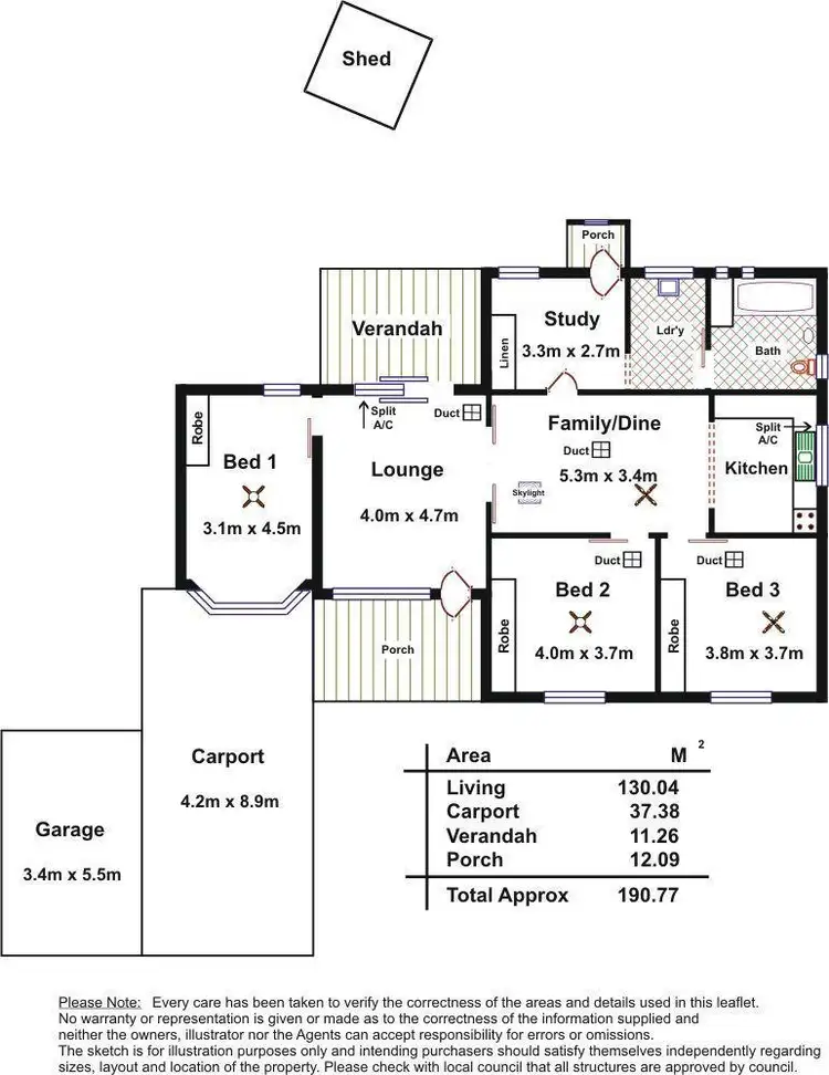 Floorplan of Homely house listing, 18 Percy Street, Seaton SA 5023