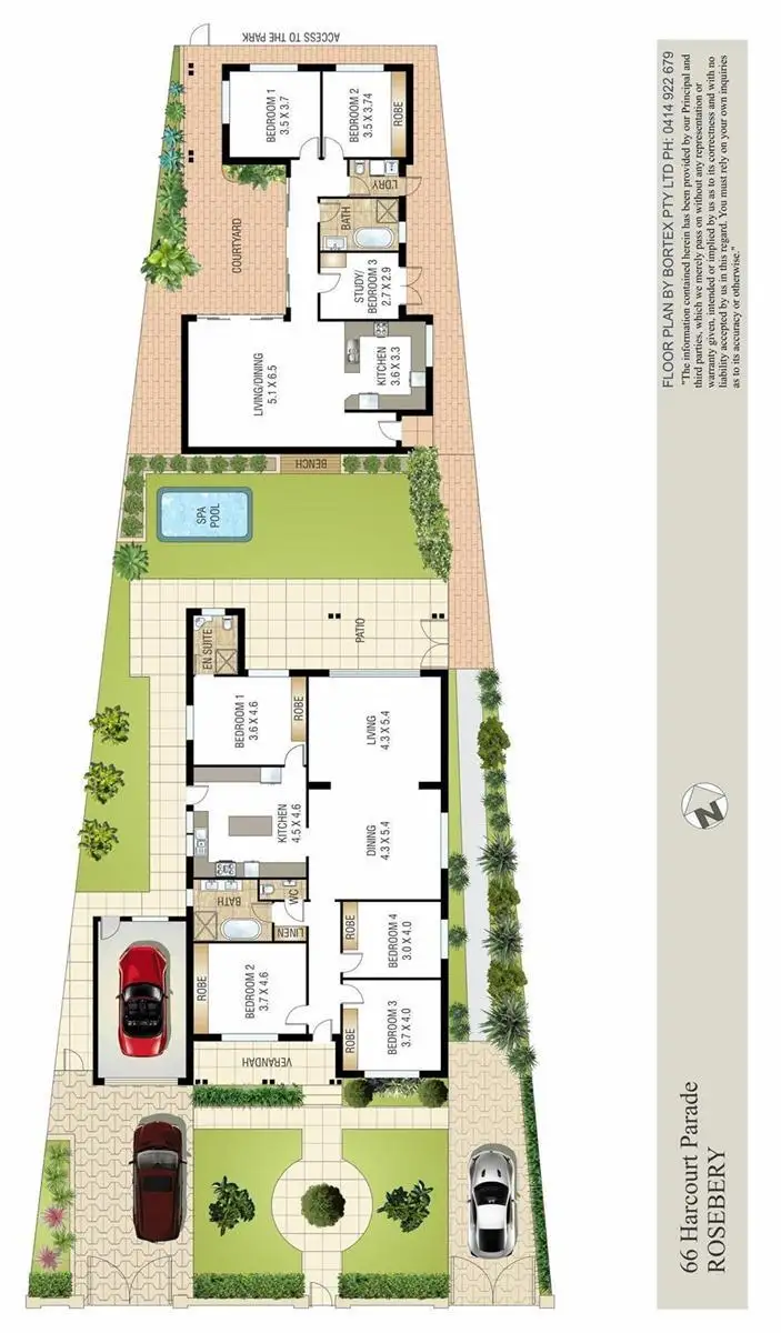 Floorplan of Homely house listing, 66 & 66A Harcourt Parade, Rosebery NSW 2018