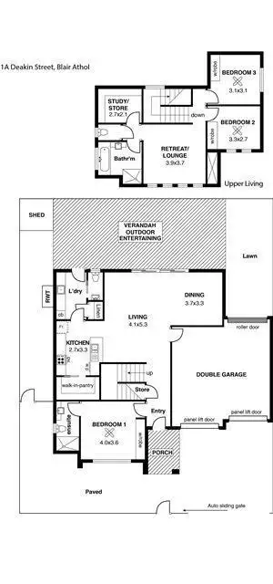 Floorplan of Homely house listing, 1a Deakin Street, Blair Athol SA 5084