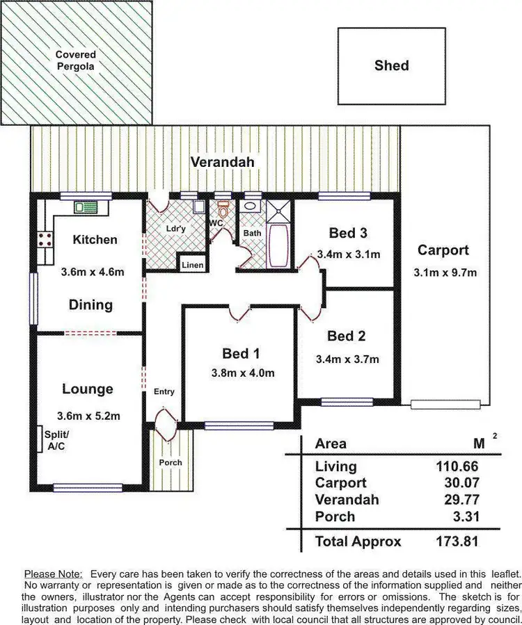 Floorplan of Homely house listing, 96 Daphne Road, Salisbury East SA 5109