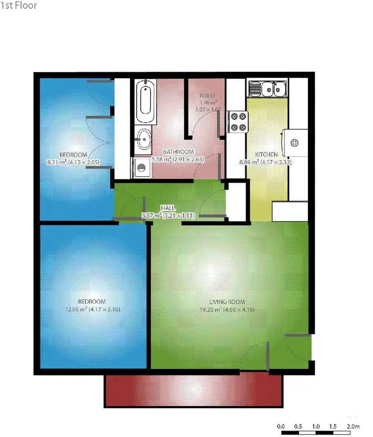 Floorplan of Homely unit listing, 7/53 Christo Road, Georgetown NSW 2298