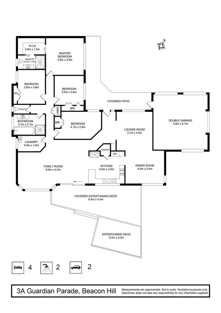 Floorplan of Homely house listing, 3a Guardian Parade, Beacon Hill NSW 2100