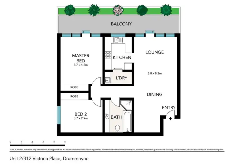 Floorplan of Homely apartment listing, 2/312-314 Victoria Place, Drummoyne NSW 2047