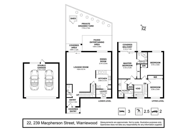 Floorplan of Homely townhouse listing, 22/239 Macpherson Street, Warriewood NSW 2102