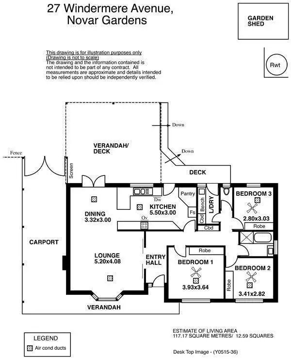 Floorplan of Homely house listing, 27 Windermere Avenue, Novar Gardens SA 5040