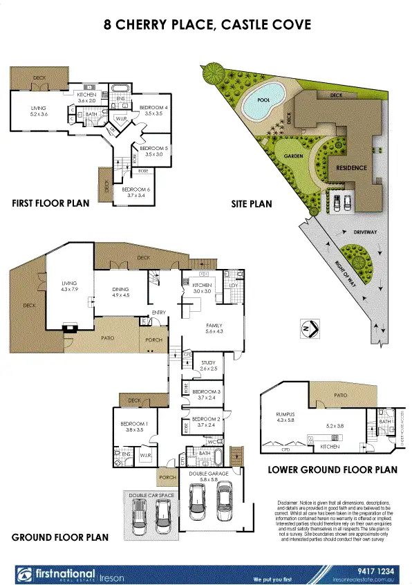 Floorplan of Homely house listing, 8 Cherry Place, Castle Cove NSW 2069