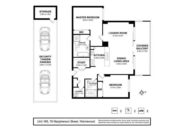 Floorplan of Homely apartment listing, 165/79-91 Macpherson Street, Warriewood NSW 2102