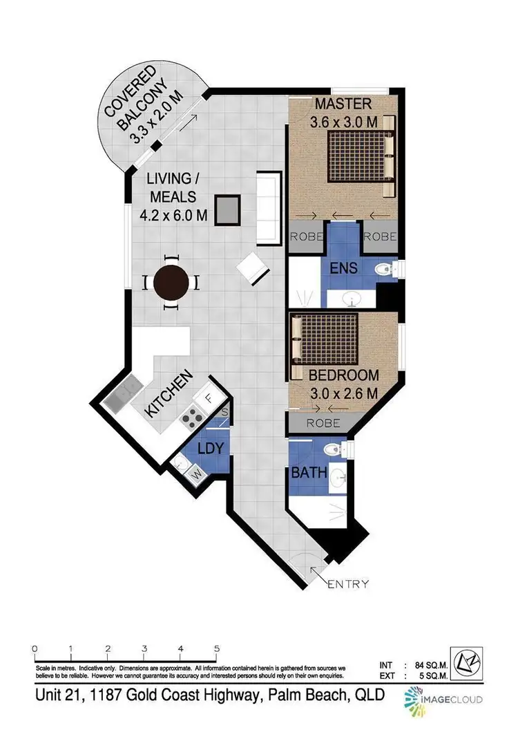 Floorplan of Homely unit listing, 21/1187 Gold Coast Highway, Palm Beach QLD 4221