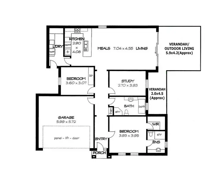 Floorplan of Homely house listing, 20B Balmoral Avenue, North Brighton SA 5048