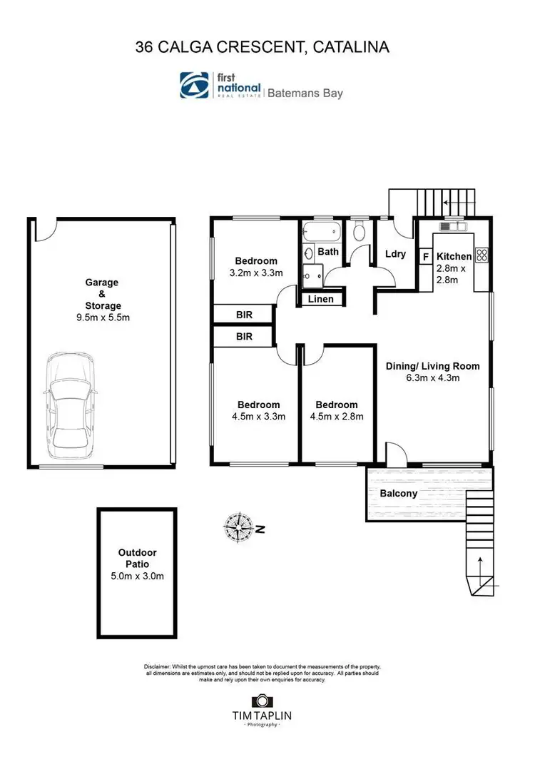 Floorplan of Homely house listing, 36 Calga  Crescent, Catalina NSW 2536