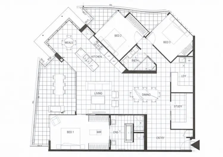 Floorplan of Homely apartment listing, 2105/45 Duncan Street, West End QLD 4101