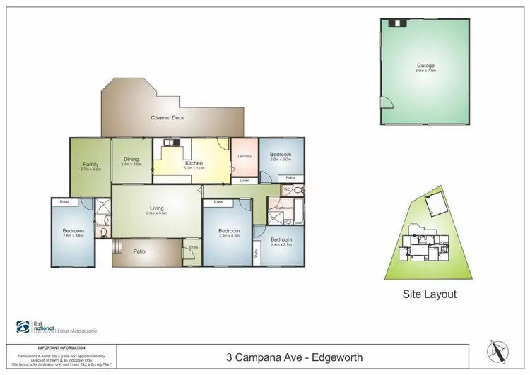 Floorplan of Homely house listing, 3 Campana Avenue, Edgeworth NSW 2285