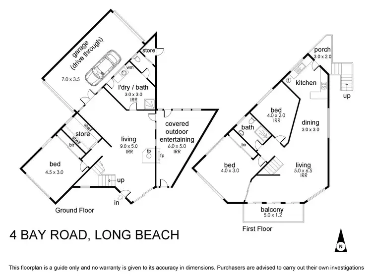 Floorplan of Homely house listing, 4 Bay Road, Long Beach NSW 2536
