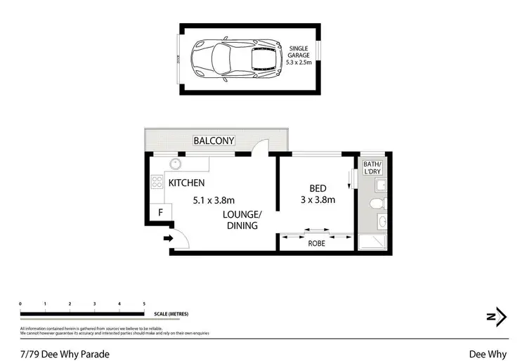 Floorplan of Homely unit listing, 7/79 Dee Why Parade, Dee Why NSW 2099
