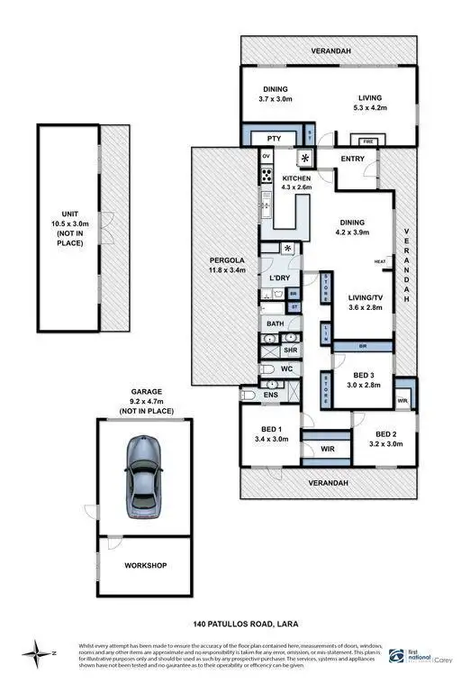 Floorplan of Homely house listing, 140 Patullos Road, Lara VIC 3212