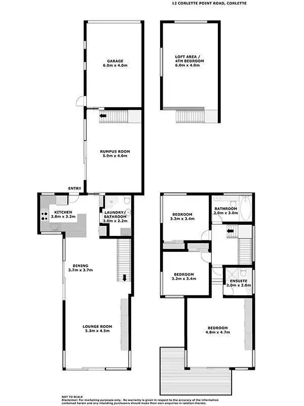 Floorplan of Homely house listing, 12 Corlette Point Road, Corlette NSW 2315