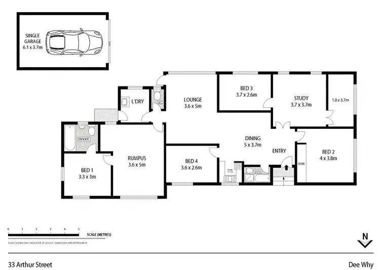 Floorplan of Homely house listing, 33 Arthur Street, Dee Why NSW 2099