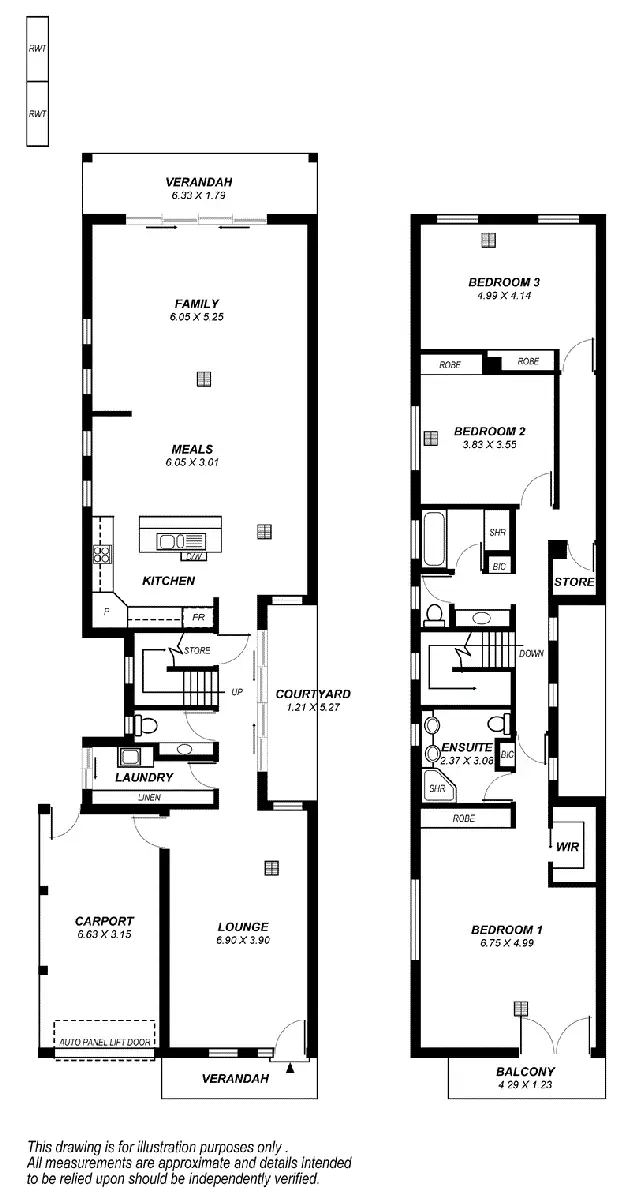 Floorplan of Homely house listing, 117A Gibson Street, Bowden SA 5007