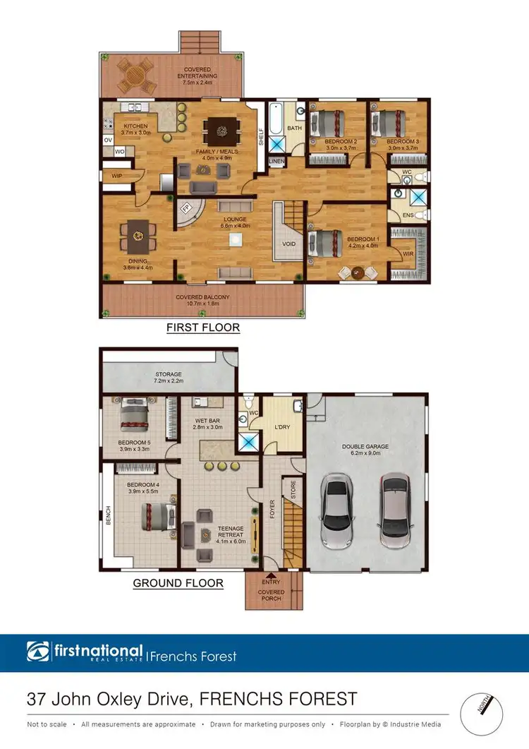 Floorplan of Homely house listing, 37 John Oxley Drive, Frenchs Forest NSW 2086