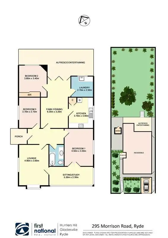 Floorplan of Homely house listing, 295 Morrison Road, Ryde NSW 2112