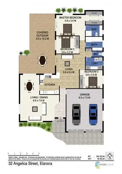 Floorplan of Homely house listing, 32 Angelica Street, Elanora QLD 4221