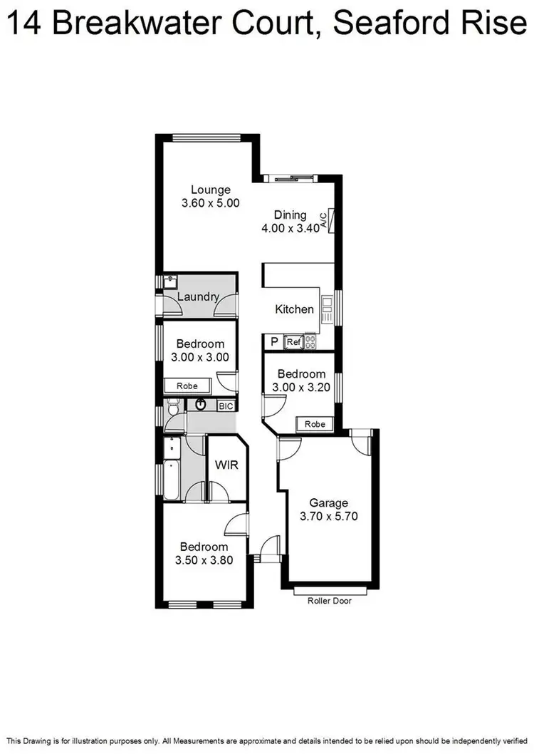 Floorplan of Homely house listing, 14 Breakwater Court, Seaford Rise SA 5169
