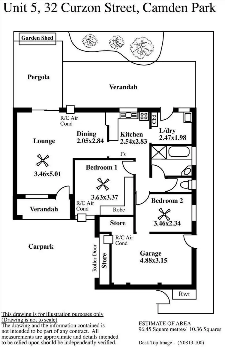 Floorplan of Homely unit listing, 5/32 Curzon Street, Camden Park SA 5038
