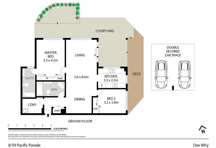 Floorplan of Homely unit listing, 8/59-61 Pacific Parade, Dee Why NSW 2099