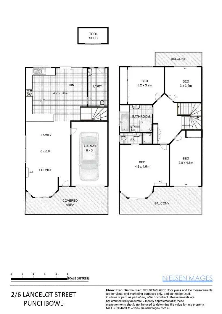Floorplan of Homely semi-detached listing, 2/6 Lancelot Street, Punchbowl NSW 2196