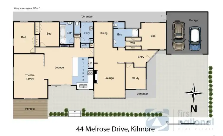 Floorplan of Homely house listing, 44 Melrose Drive, Kilmore VIC 3764