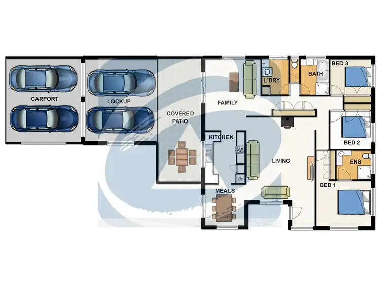 Floorplan of Homely house listing, 3 Marlane Court, Springwood QLD 4127