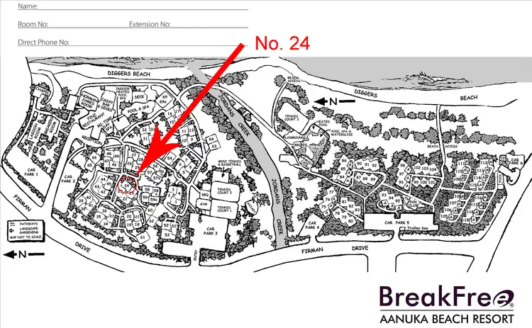 Floorplan of Homely villa listing, 24 Aanuka Beach Resort, Coffs Harbour NSW 2450