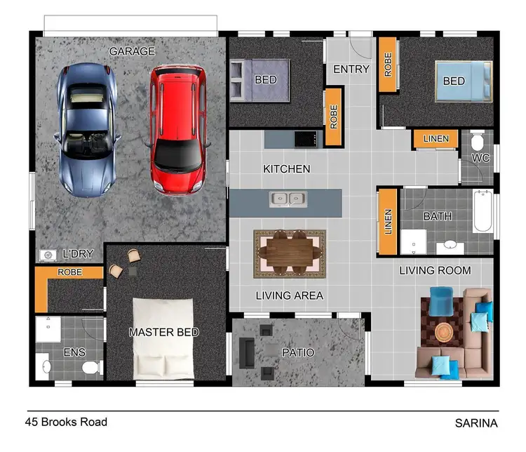 Floorplan of Homely house listing, 45 Brooks Road, Sarina QLD 4737