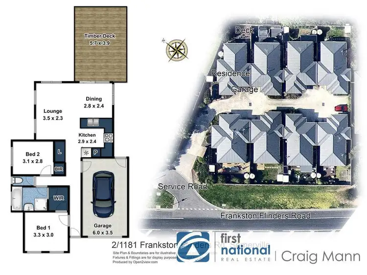 Floorplan of Homely unit listing, 2/1181 Frankston Flinders Road, Somerville VIC 3912