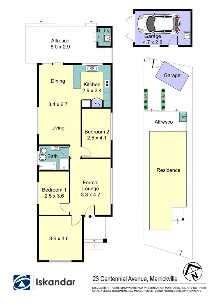 Floorplan of Homely house listing, 23 Central Avenue, Marrickville NSW 2204