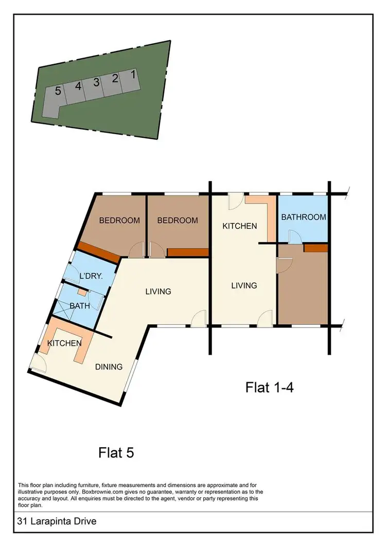 Floorplan of Homely block of units listing, 31 Larapinta Drive, Araluen NT 870