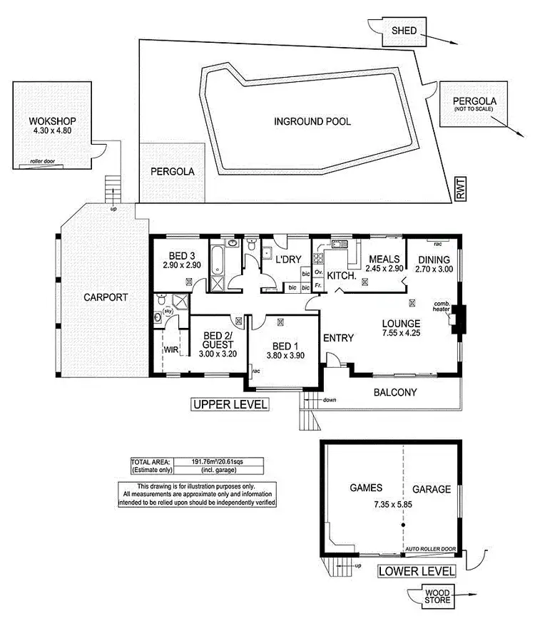 Floorplan of Homely house listing, 13 Hawker Avenue, Belair SA 5052