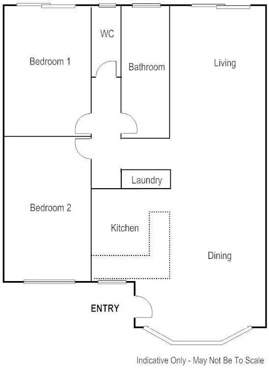 Floorplan of Homely unit listing, 7/66 Cromwell Drive, Desert Springs NT 870