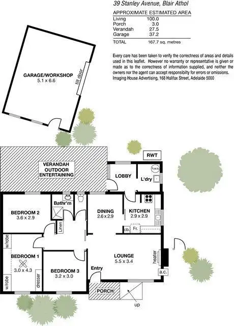 Floorplan of Homely house listing, 39 Stanley Avenue, Blair Athol SA 5084