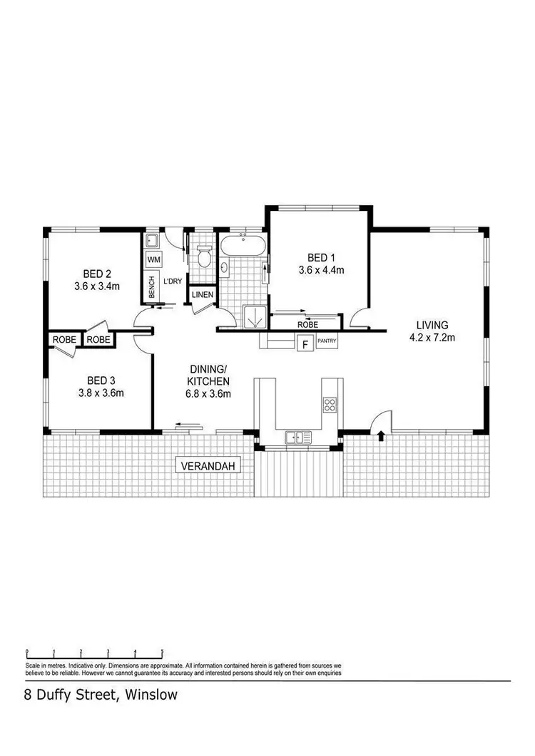 Floorplan of Homely house listing, 8 Duffy Street, Winslow VIC 3281