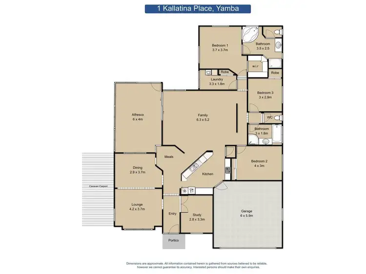 Floorplan of Homely house listing, 1 Kallatina Place, Yamba NSW 2464