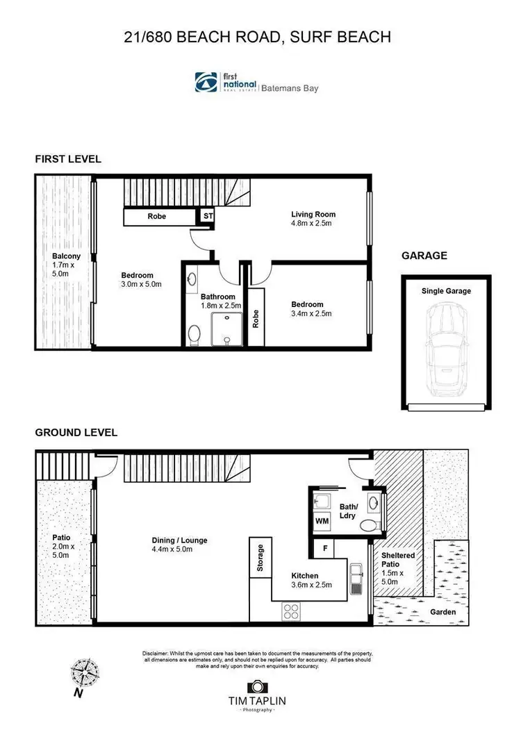 Floorplan of Homely unit listing, 21/680 Beach Road, Surf Beach NSW 2536