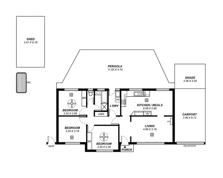 Floorplan of Homely house listing, 12 Cunningham Street, Morphett Vale SA 5162