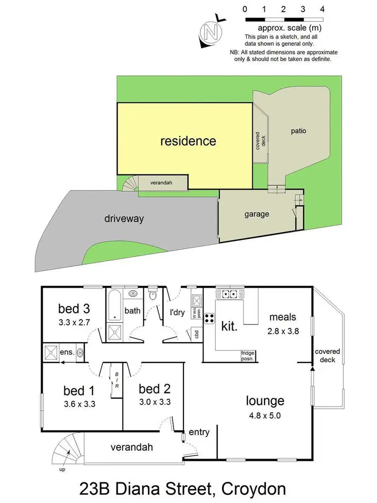 Floorplan of Homely house listing, 23 Diana Street, Croydon VIC 3136