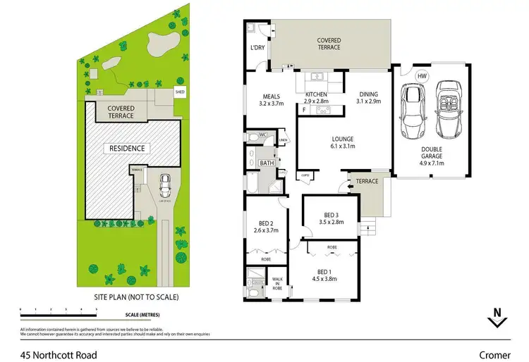 Floorplan of Homely house listing, 45 Northcott Road, Cromer NSW 2099