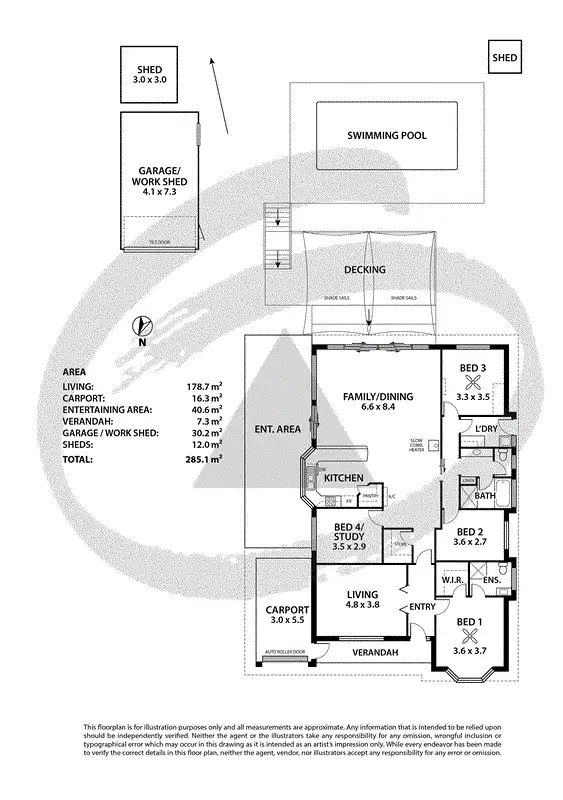 Floorplan of Homely house listing, 9 Cowan Avenue, Littlehampton SA 5250
