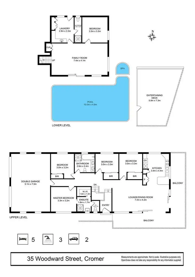Floorplan of Homely house listing, 35 Woodward Street, Cromer NSW 2099